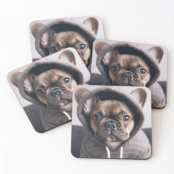 Item preview, Lindo Bulldog Francés Gris Naranja Sudadera Con Capucha designed and sold by jaredmcwhae.