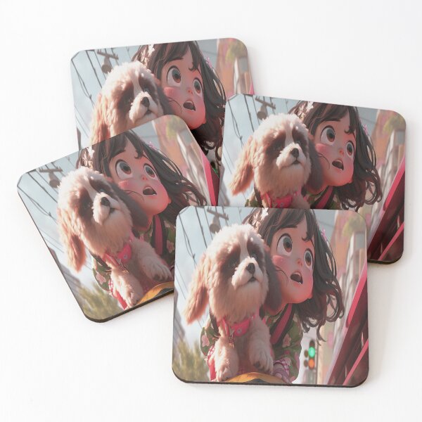 Item preview, lovely little child with creative dog designed and sold by Semange.