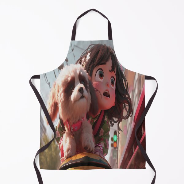 Item preview, lovely little child with creative dog designed and sold by Semange.