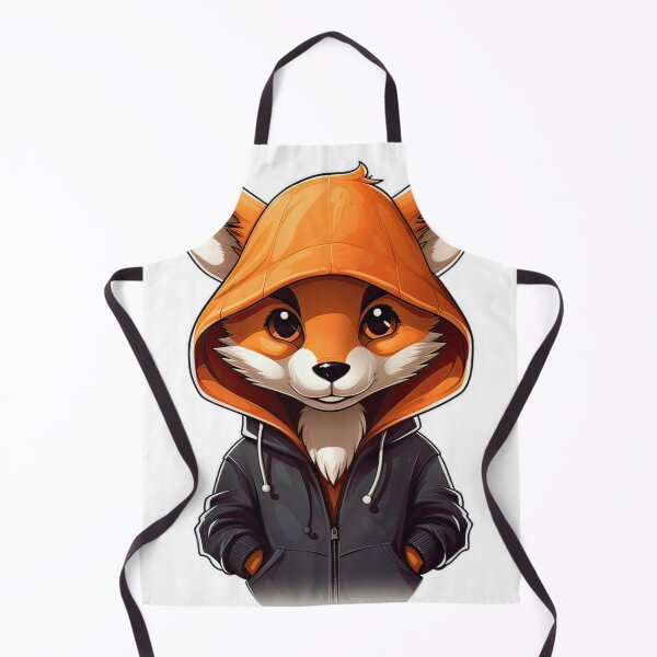 Item preview, Cool Fox Orange Grey Hoodie designed and sold by jaredmcwhae.