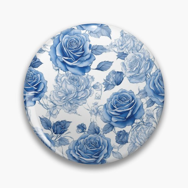 Item preview, Blue roses pattern designed and sold by CoolPixels.