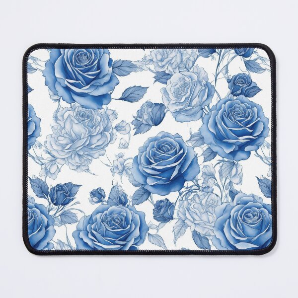 Item preview, Blue roses pattern designed and sold by CoolPixels.