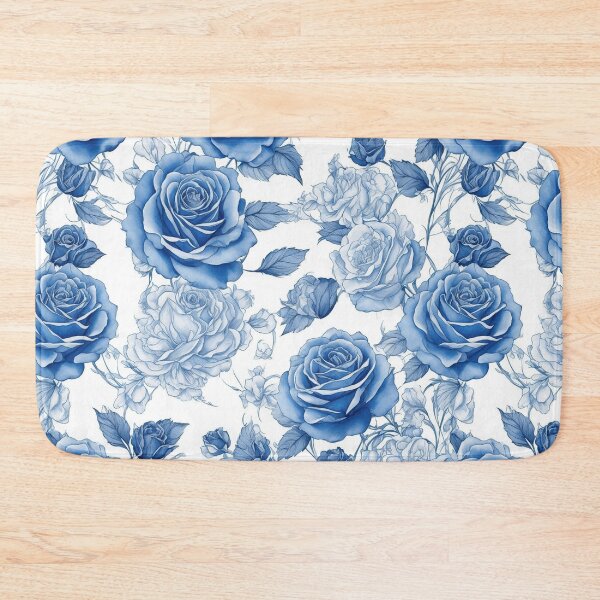 Item preview, Blue roses pattern designed and sold by CoolPixels.