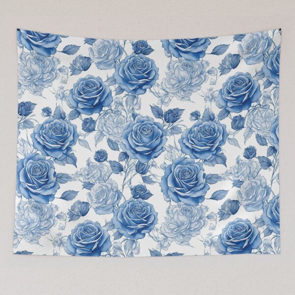 Item preview, Blue roses pattern designed and sold by CoolPixels.