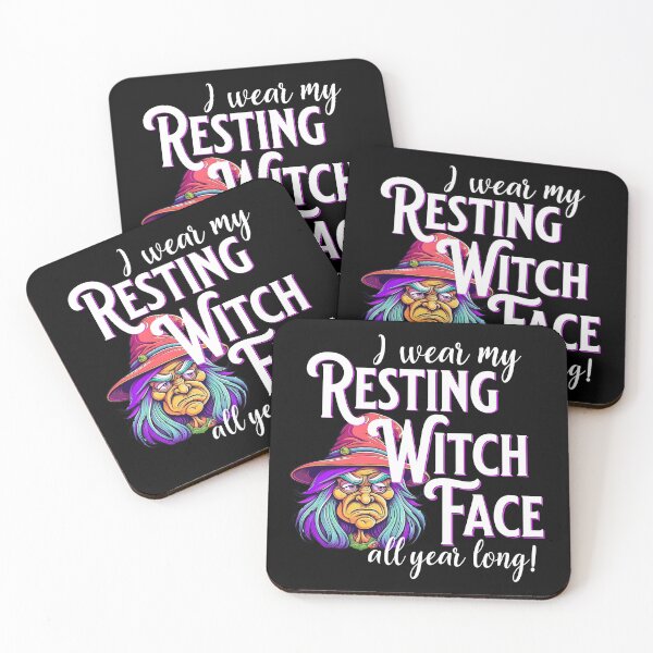 Item preview, Resting witch face - Halloween designed and sold by EvergreenWhimsy.