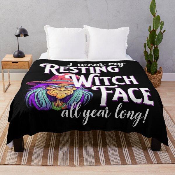 Item preview, Resting witch face - Halloween designed and sold by EvergreenWhimsy.