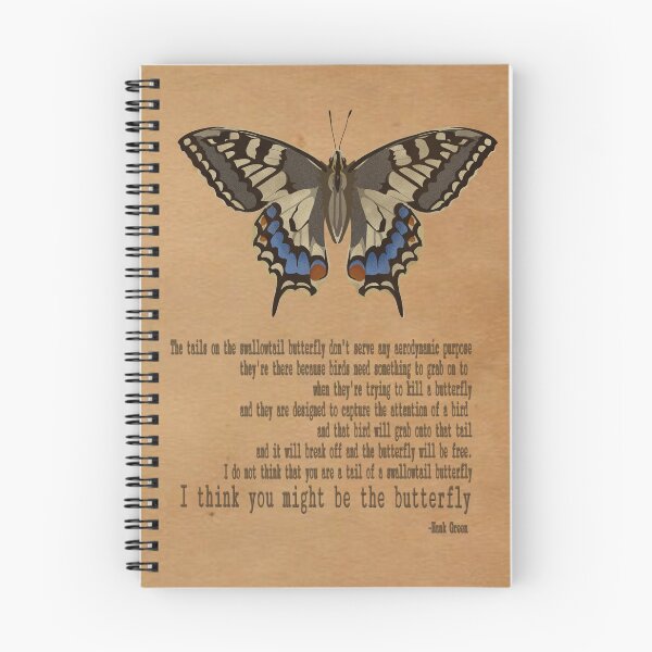 Item preview, Hank Green butterfly quote designed and sold by VsWildArt.