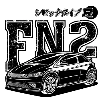 Artwork thumbnail, Civic FN2 Type R - Black Print by RAS-77