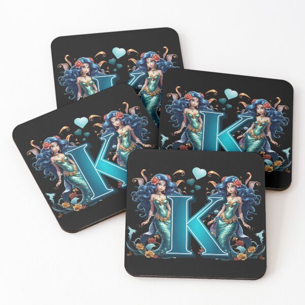 Item preview, Mermaid Alphabet The Letter K From Sirenas Collection designed and sold by SirenasWorld.