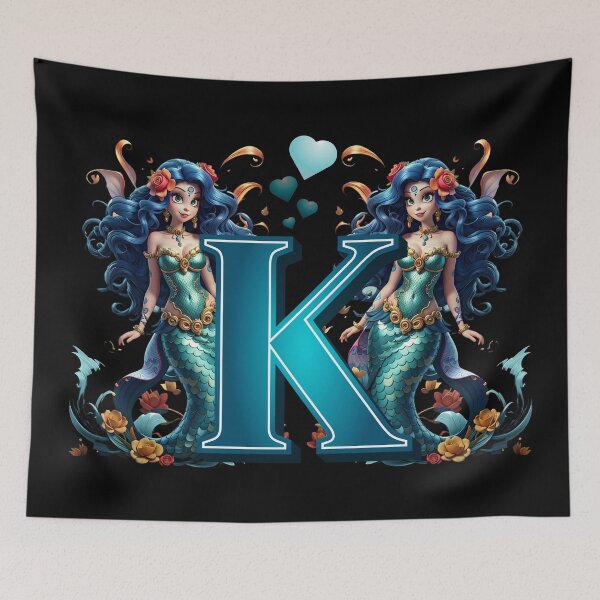 Item preview, Mermaid Alphabet The Letter K From Sirenas Collection designed and sold by SirenasWorld.