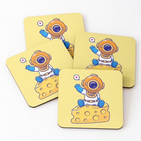 Item preview, Cute Diver Enjoying Cheese Cartoon designed and sold by hjian8219.