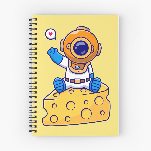 Item preview, Cute Diver Enjoying Cheese Cartoon designed and sold by hjian8219.