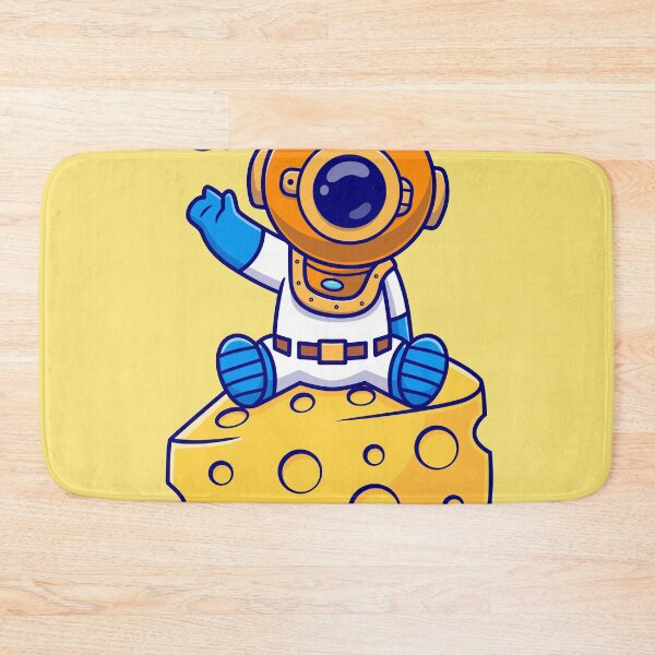 Item preview, Cute Diver Enjoying Cheese Cartoon designed and sold by hjian8219.