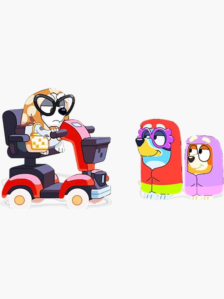 "Blueys Granny Mobile " Sticker for Sale by EarnestineStark Redbubble