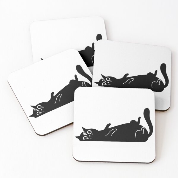 Item preview, BLACK CAT No.4 LIE DOWN designed and sold by snapacrab.