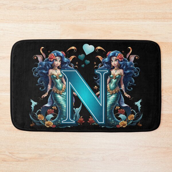 Item preview, Mermaid Alphabet The Letter N From Sirenas Collection designed and sold by SirenasWorld.