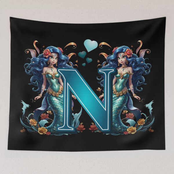 Item preview, Mermaid Alphabet The Letter N From Sirenas Collection designed and sold by SirenasWorld.