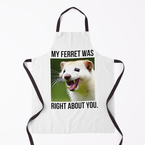 Item preview, My Ferret Was Right About You | Unisex cotton T-shirt | Gift for Ferret Lover designed and sold by WittyQuipster.