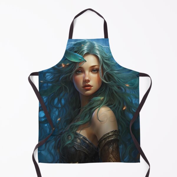 Item preview, Moonlit Azure: A Blue-Haired Muse Amidst Nature's Monochrome Symphony designed and sold by oanaunciuleanu.