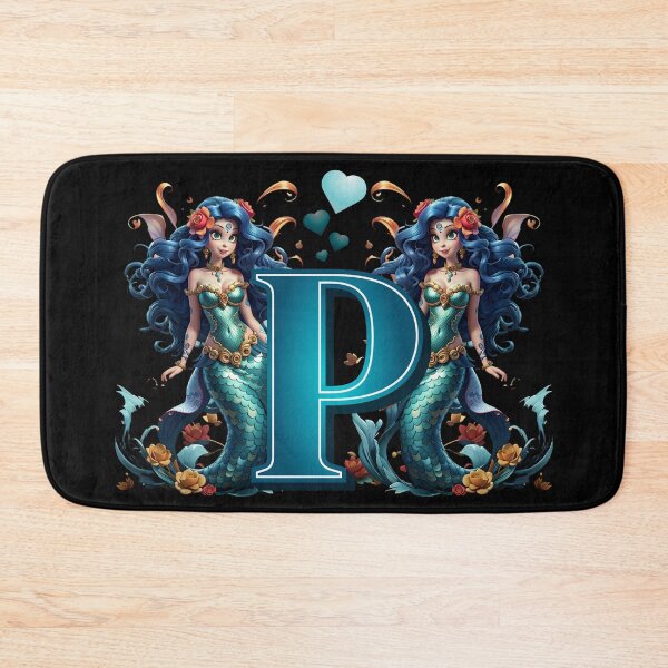 Item preview, Mermaid Alphabet The Letter P From Sirenas Collection designed and sold by SirenasWorld.