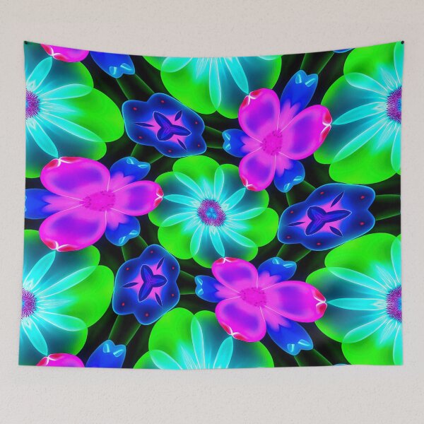 Item preview, Unique Colorful Flower Pattern designed and sold by Patternflower.