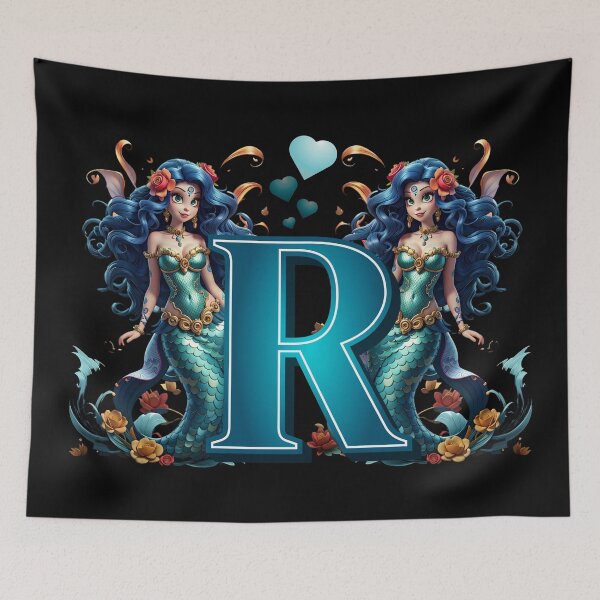 Item preview, Mermaid Alphabet The Letter R From Sirenas Collection designed and sold by SirenasWorld.