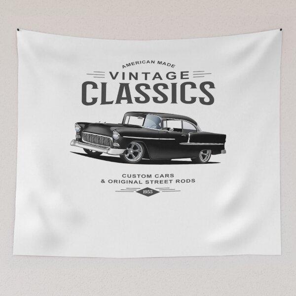 Item preview, Vintage Black 1955 Hardtop designed and sold by RamseyArtStore.