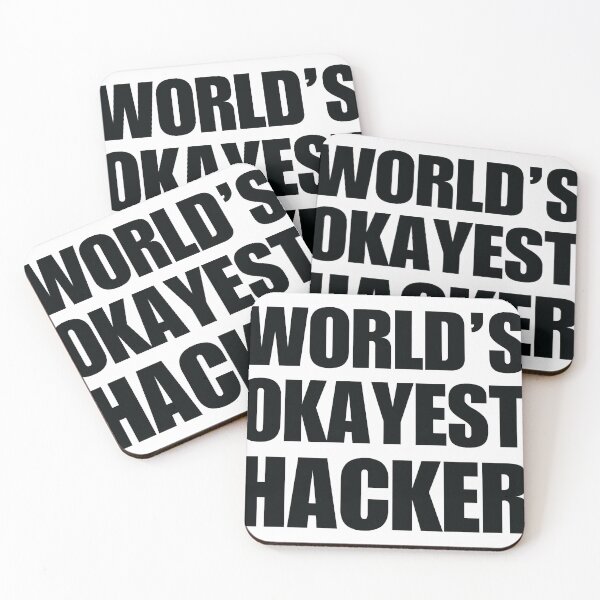 Item preview, Funny World_amp_Amp_39_S Okayest Hacker Gift For Computer Nerds designed and sold by helaina-madson.