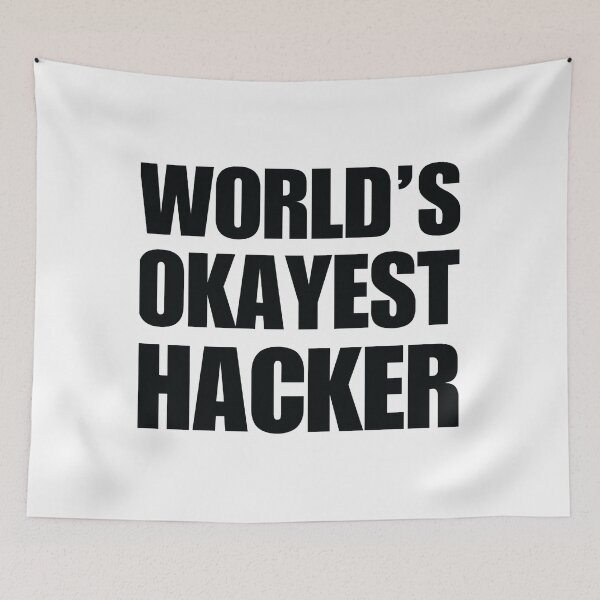 Item preview, Funny World_amp_Amp_39_S Okayest Hacker Gift For Computer Nerds designed and sold by helaina-madson.