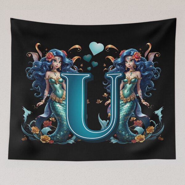 Item preview,  Mermaid Alphabet The Letter U From Sirenas Collection designed and sold by SirenasWorld.