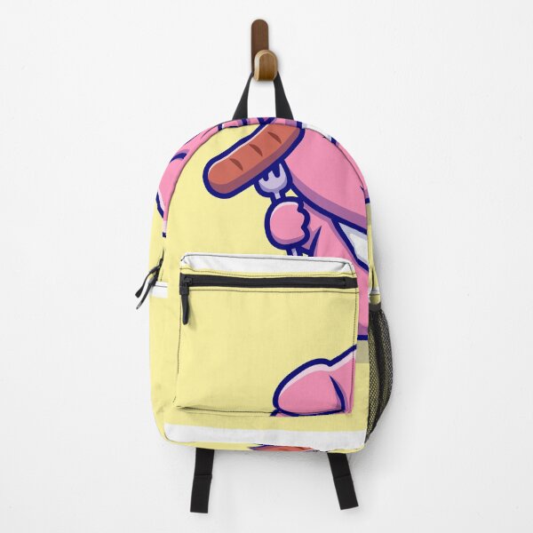 Item preview, Cute Pig Chef Enjoying Sausage Cartoon designed and sold by hjian8219.
