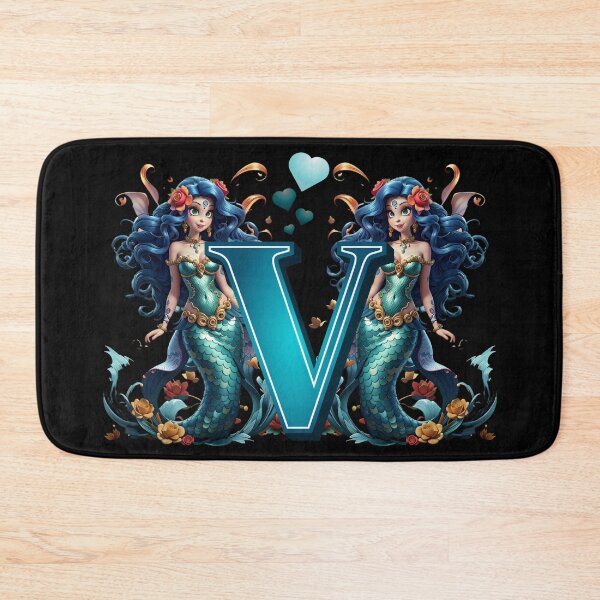 Item preview, Mermaid Alphabet The Letter V From Sirenas Collection designed and sold by SirenasWorld.