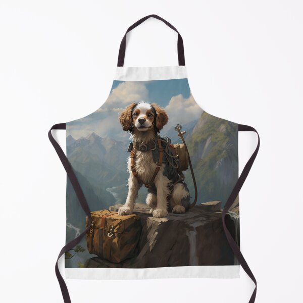 Item preview, A dog sitting on a rock with a backpack designed and sold by Nickyayee.