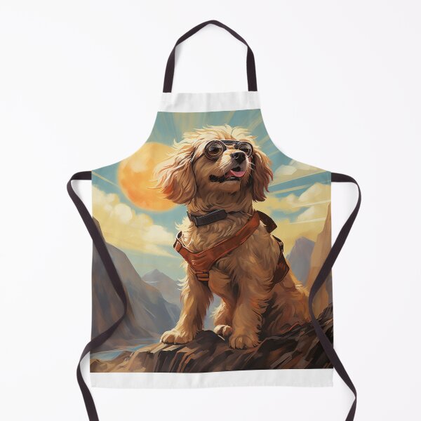 Item preview, A dog sitting on a rock with a backpack designed and sold by Nickyayee.