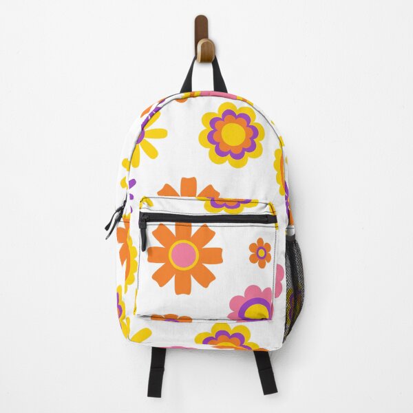 Item preview, Retro Hippie Decorations and Funky Flowers Pattern designed and sold by maniac3000.