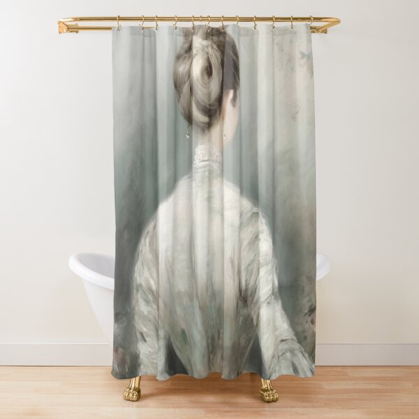 Coquette Boho Shower Curtain, Coquette Aesthetic Cottagecore