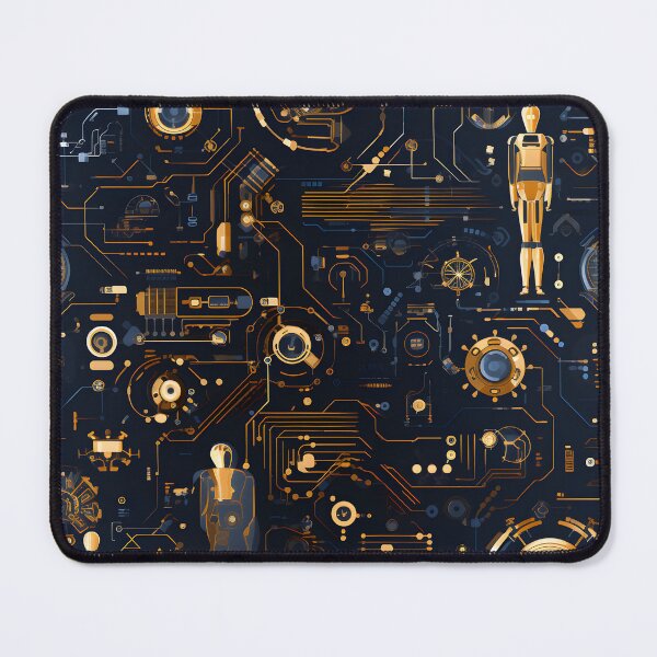 Item preview, xSeamless Pattern Beyond Interfaces: Futuristic Digital Art Unleashed designed and sold by AlienSkinEyes.