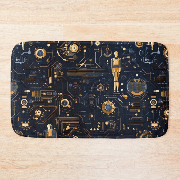 Item preview, xSeamless Pattern Beyond Interfaces: Futuristic Digital Art Unleashed designed and sold by AlienSkinEyes.