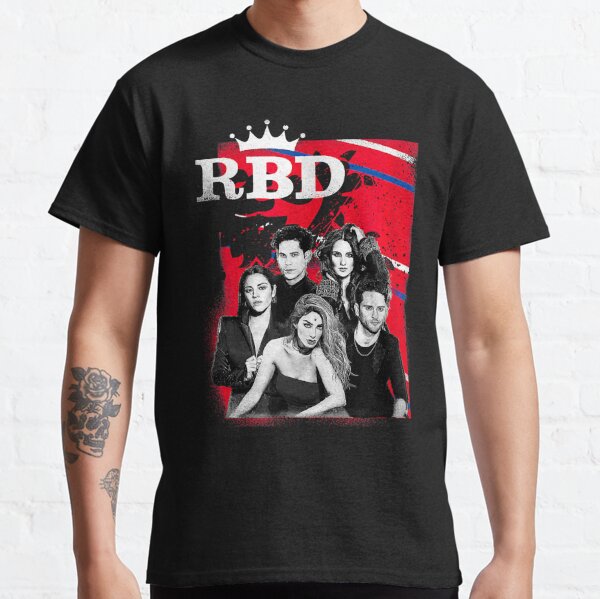 Unisex RBD Rebelde Concert Playera Negra , RBD Tour, Soy Rebelde Black  T-Shirt