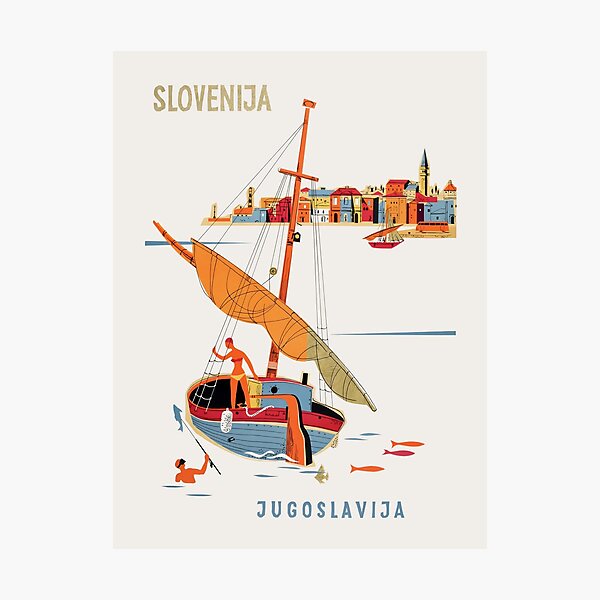 Item preview, Slovenia, Yugoslavia designed and sold by Vintagrafica.