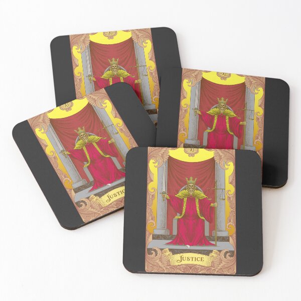 Item preview, Justice Tarot Illustration  designed and sold by WOLForDEER.