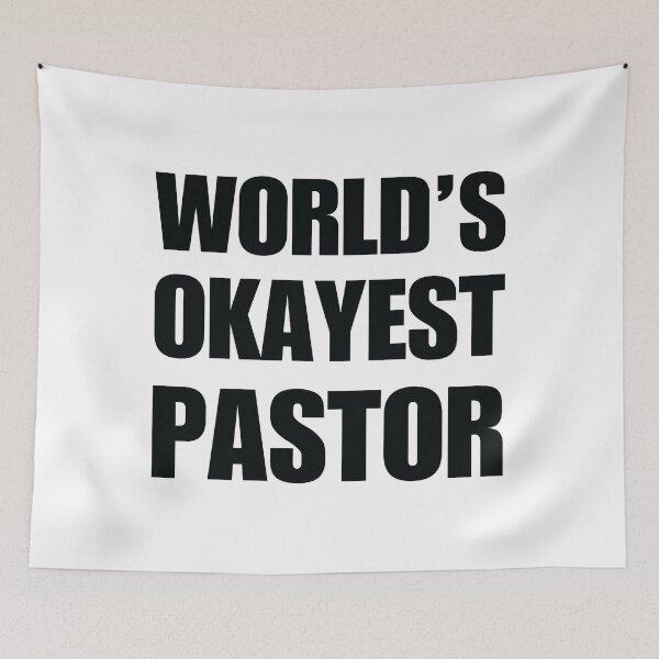 Item preview, Funny World_amp_amp_39_s Okayest Pastor Gifts For Pastors Coffee Mugs designed and sold by wolf-jacks.