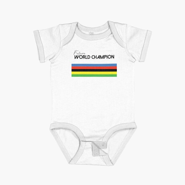 Item preview, Future World Champion, Cycling, Bicycle Print for Kids _amp_amp_ Baby Baby One-Piece designed and sold by wolf-jacks.