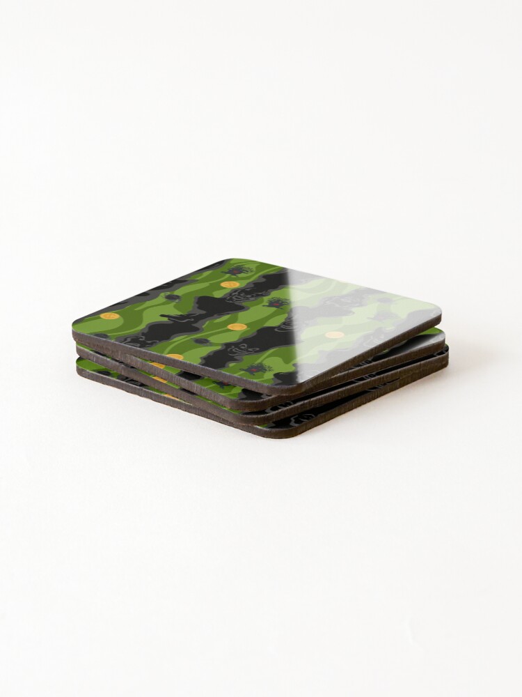 Thumbnail 4 of 5, Coasters (Set of 4), Hexxus Pattern designed and sold by SpectreSparkC.