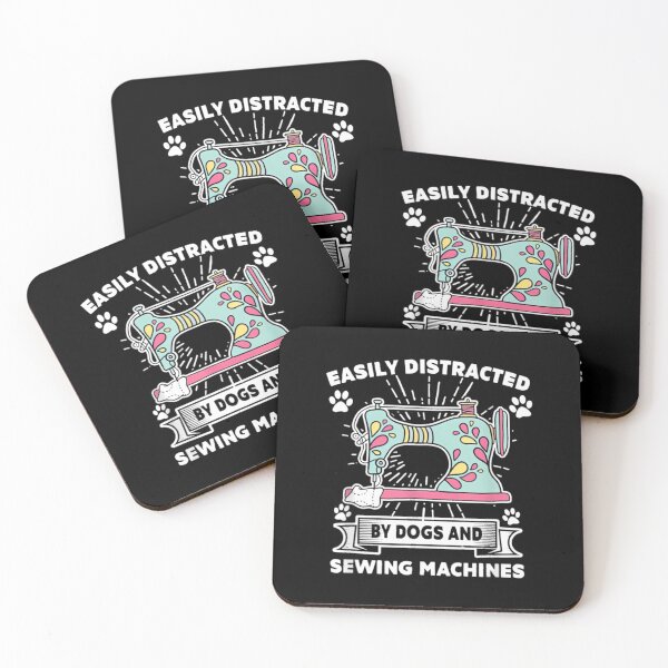 Item preview, Sewer 	- Easily Distracted By Dogs And Sewing Machines  	 designed and sold by eqtxdvjlc2.