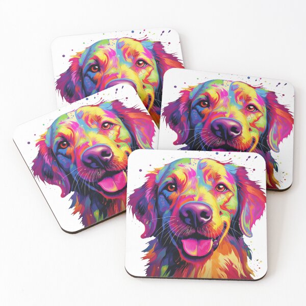 Item preview, A colorful dog with a big eyes and a big nose designed and sold by Nickyayee.