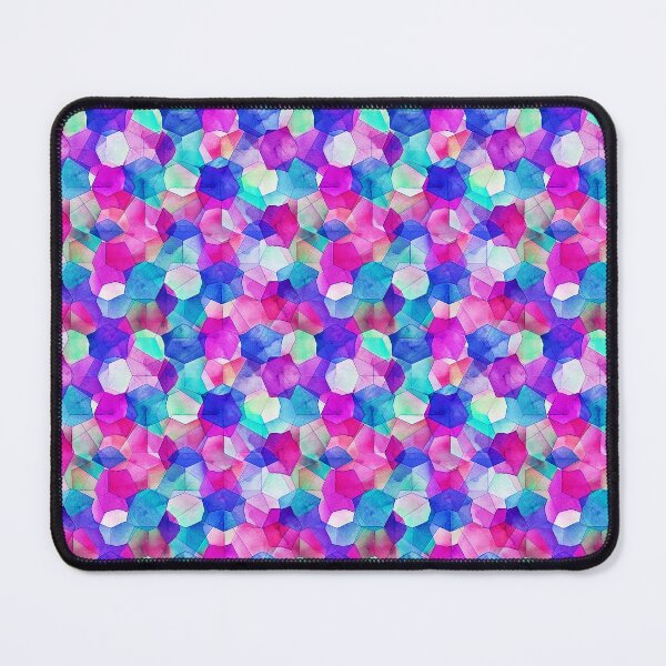 Item preview, watercolor geometric pink blue designed and sold by Alessandro Remo Mazzoni Remotextiles.
