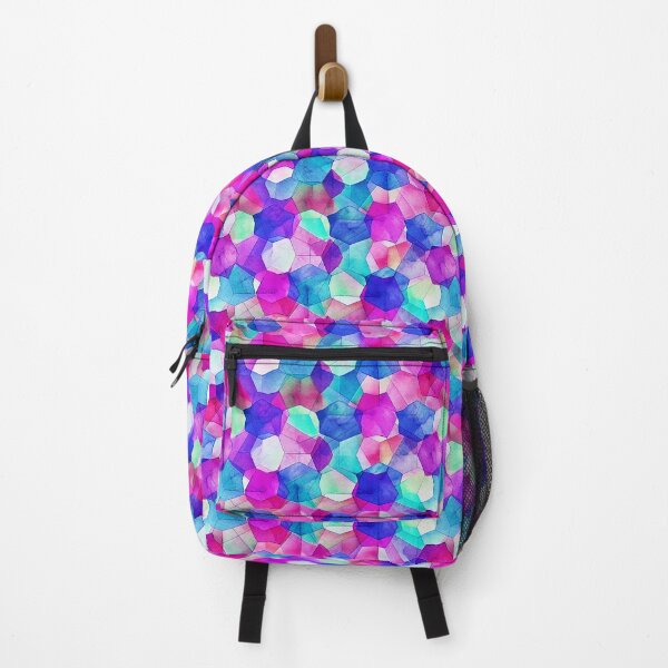 Item preview, watercolor geometric pink blue designed and sold by Alessandro Remo Mazzoni Remotextiles.