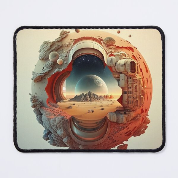 Item preview, The Infinite Mirage: Mind-Bending Landscape in a Anamorphic Sculpture designed and sold by WhiteWolfe0127.