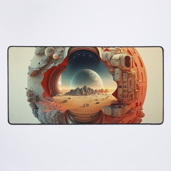 Item preview, The Infinite Mirage: Mind-Bending Landscape in a Anamorphic Sculpture designed and sold by WhiteWolfe0127.
